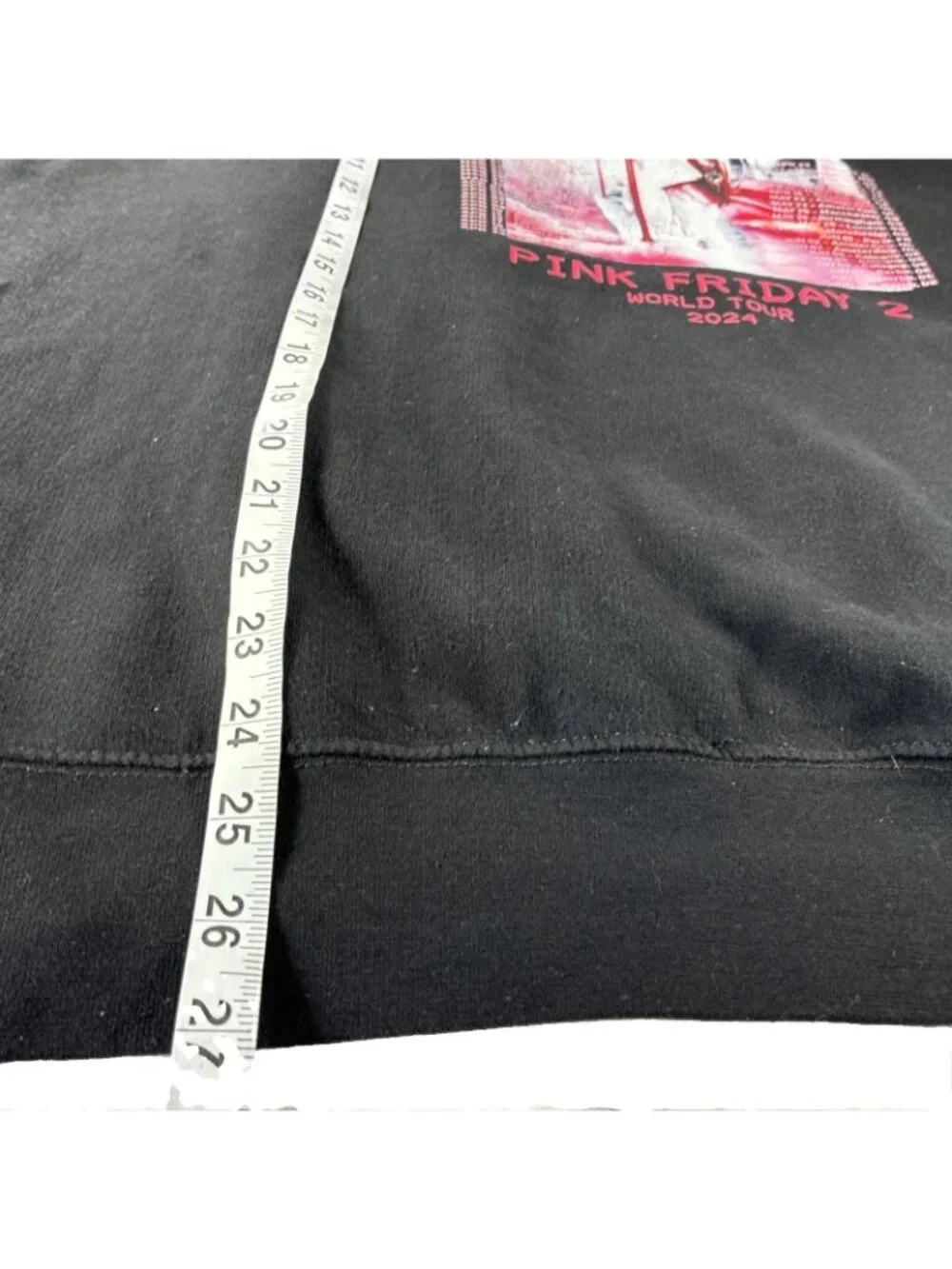 Official Nicki Minaj Pink Friday 2 World Tour Hoodie Mens L Black 2024 Concert